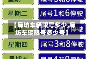 【廊坊车辆限号多少,廊坊车辆限号多少号】