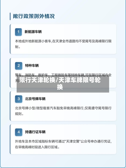 限行天津轮换/天津车牌限号轮换-第2张图片