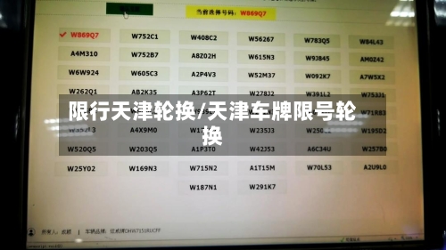 限行天津轮换/天津车牌限号轮换-第3张图片