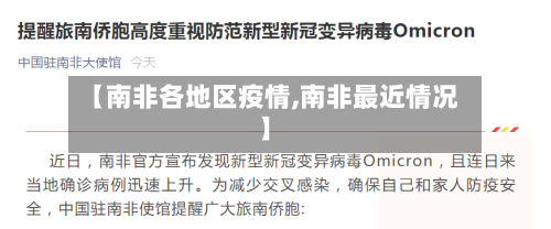 【南非各地区疫情,南非最近情况】-第3张图片