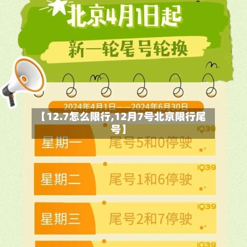 【12.7怎么限行,12月7号北京限行尾号】