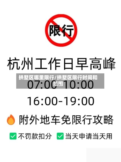拱墅区哪里限行/拱墅区限行时间和范围-第2张图片
