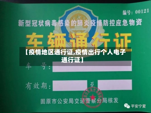【疫情地区通行证,疫情出行个人电子通行证】