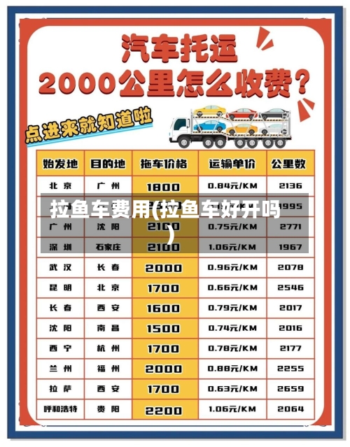 拉鱼车费用(拉鱼车好开吗)