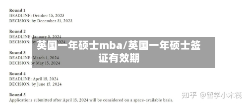 英国一年硕士mba/英国一年硕士签证有效期