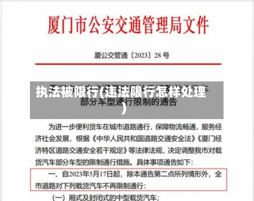 执法被限行(违法限行怎样处理)-第3张图片