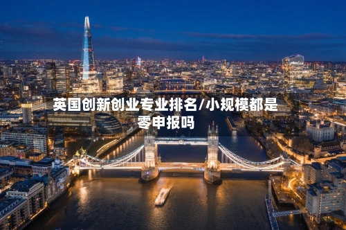英国创新创业专业排名/小规模都是零申报吗