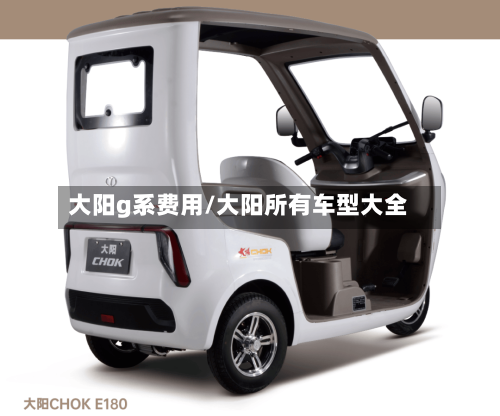 大阳g系费用/大阳所有车型大全