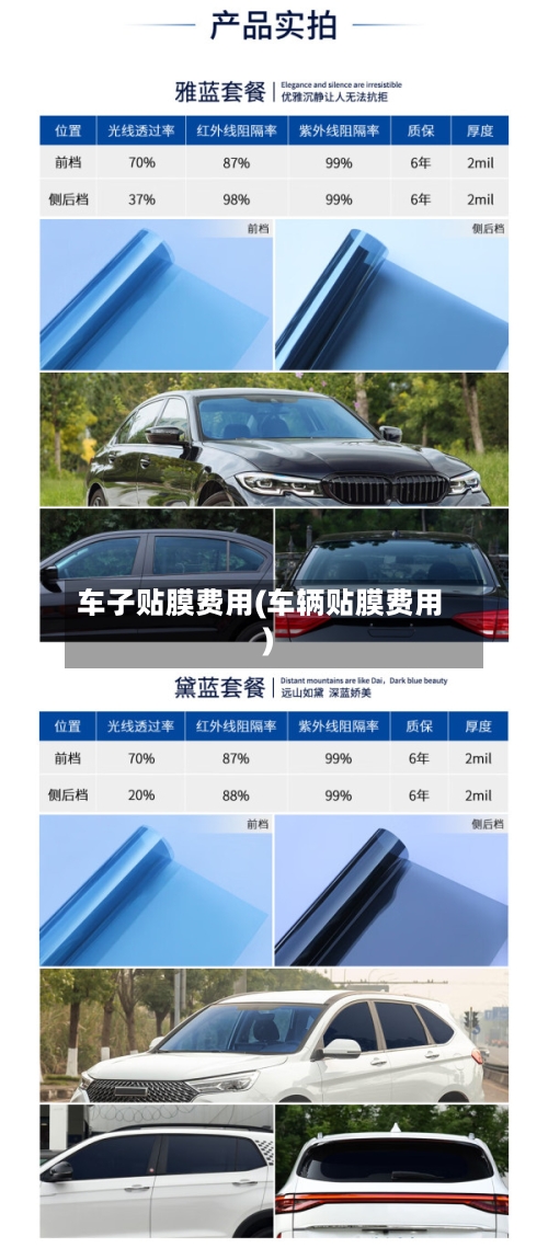车子贴膜费用(车辆贴膜费用)-第3张图片