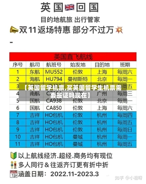 【英国留学机票,买英国留学生机票需要签证吗现在】