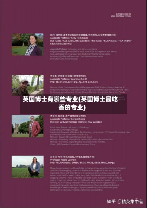 英国博士有哪些专业(英国博士最吃香的专业)