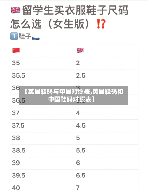 【英国鞋码与中国对照表,英国鞋码和中国鞋码对照表】-第3张图片