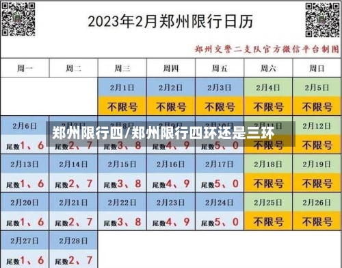 郑州限行四/郑州限行四环还是三环