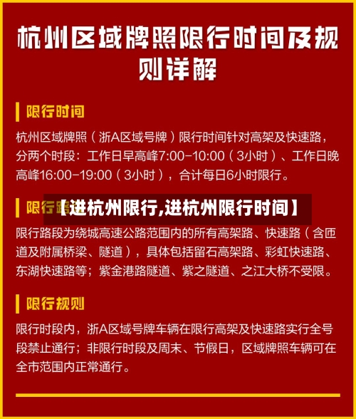 【进杭州限行,进杭州限行时间】