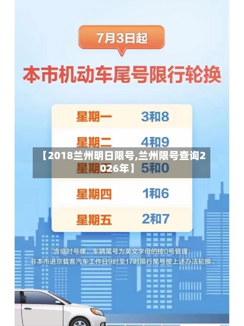 【2018兰州明日限号,兰州限号查询2026年】