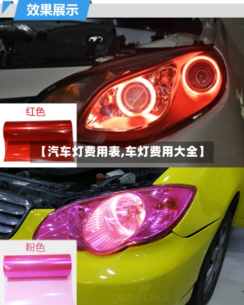 【汽车灯费用表,车灯费用大全】-第2张图片