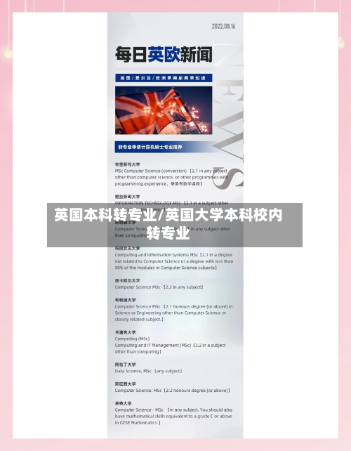 英国本科转专业/英国大学本科校内转专业