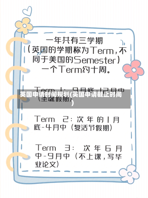 英国申请时间规划(英国申请截止时间)