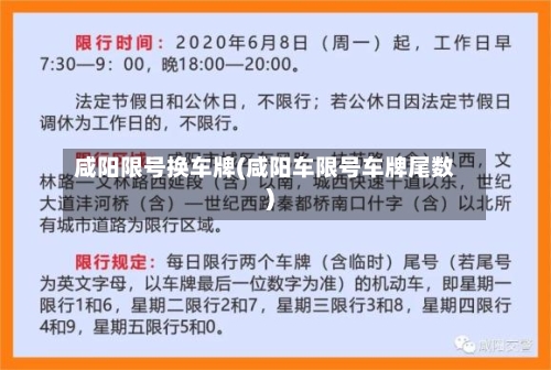 咸阳限号换车牌(咸阳车限号车牌尾数)