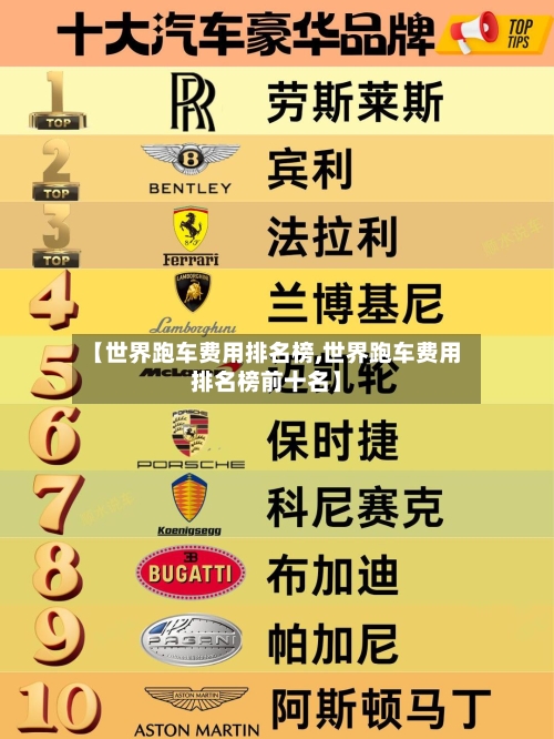 【世界跑车费用排名榜,世界跑车费用排名榜前十名】
