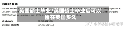 英国硕士毕业/英国硕士毕业后可以留在英国多久