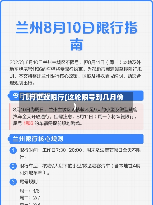 几月更改限行(这轮限号到几月份)-第2张图片