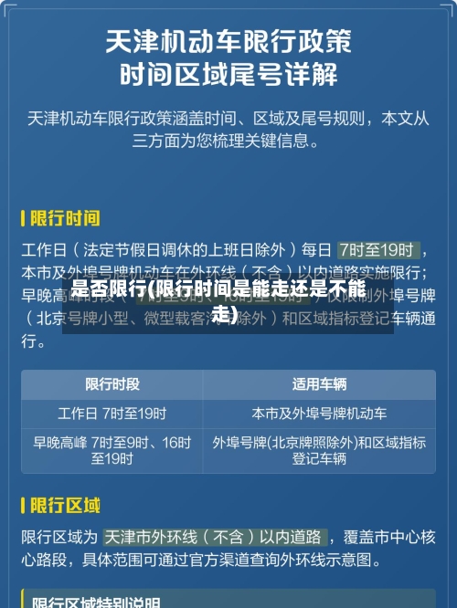 是否限行(限行时间是能走还是不能走)-第3张图片