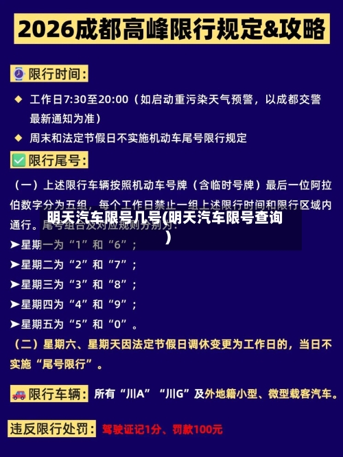 明天汽车限号几号(明天汽车限号查询)-第2张图片
