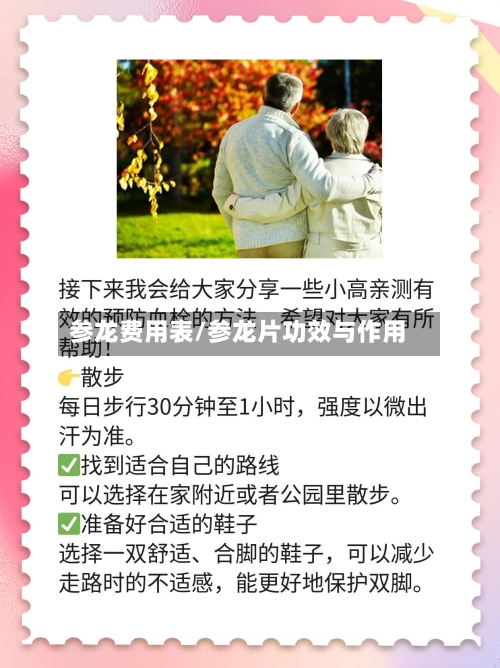 参龙费用表/参龙片功效与作用-第2张图片