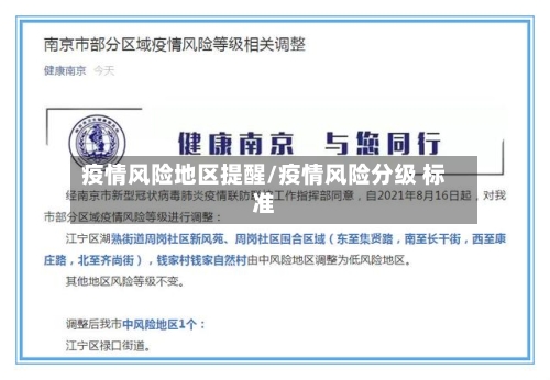 疫情风险地区提醒/疫情风险分级 标准-第2张图片