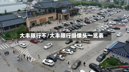 大丰限行不/大丰限行摄像头一览表