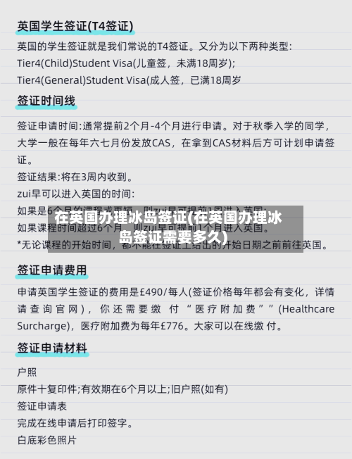 在英国办理冰岛签证(在英国办理冰岛签证需要多久)