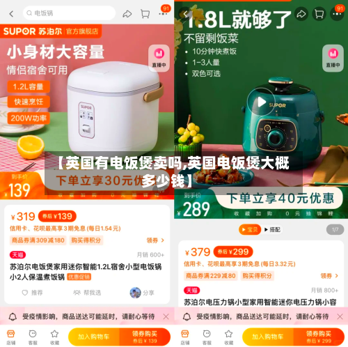【英国有电饭煲卖吗,英国电饭煲大概多少钱】-第2张图片