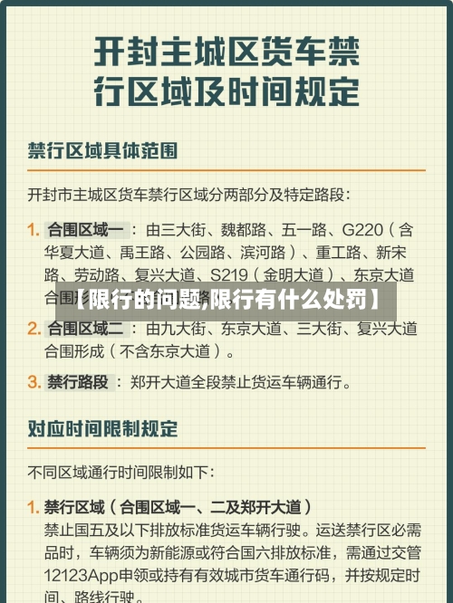 【限行的问题,限行有什么处罚】-第2张图片