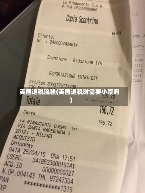 英国退税流程(英国退税时需要小票吗)