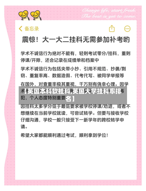 【英国本科软挂科,英国大学挂科率排名】