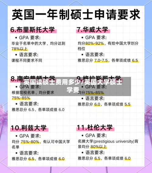 英国读硕士费用多少/英国大学硕士学费-第3张图片