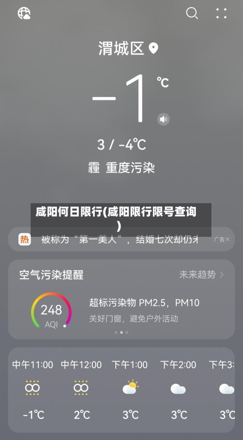 咸阳何日限行(咸阳限行限号查询)-第2张图片