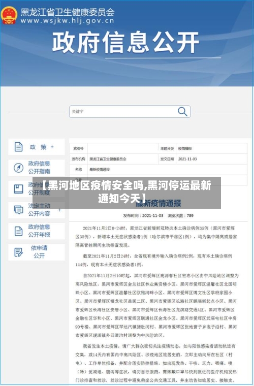 【黑河地区疫情安全吗,黑河停运最新通知今天】-第2张图片