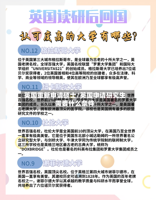 英国重新申请硕士/英国申请研究生需要什么条件-第2张图片