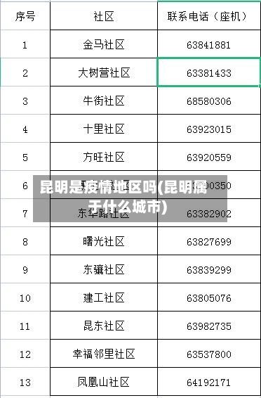昆明是疫情地区吗(昆明属于什么城市)-第3张图片