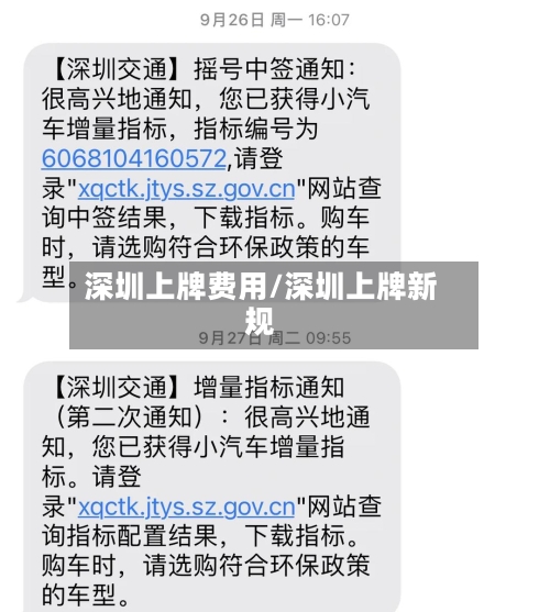 深圳上牌费用/深圳上牌新规-第2张图片