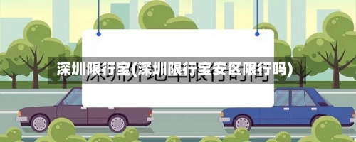 深圳限行宝(深圳限行宝安区限行吗)-第2张图片