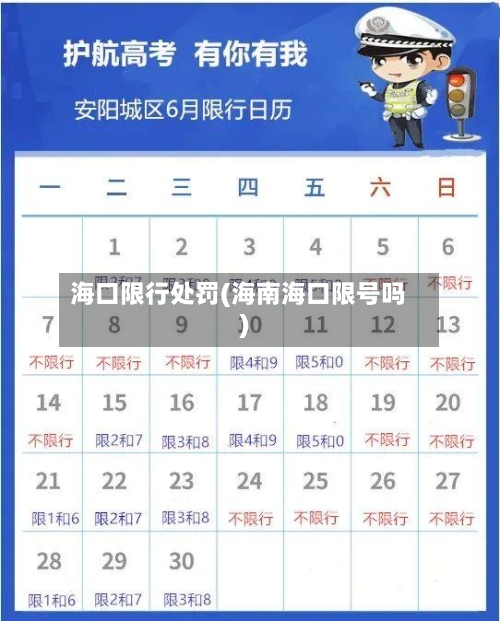 海口限行处罚(海南海口限号吗)