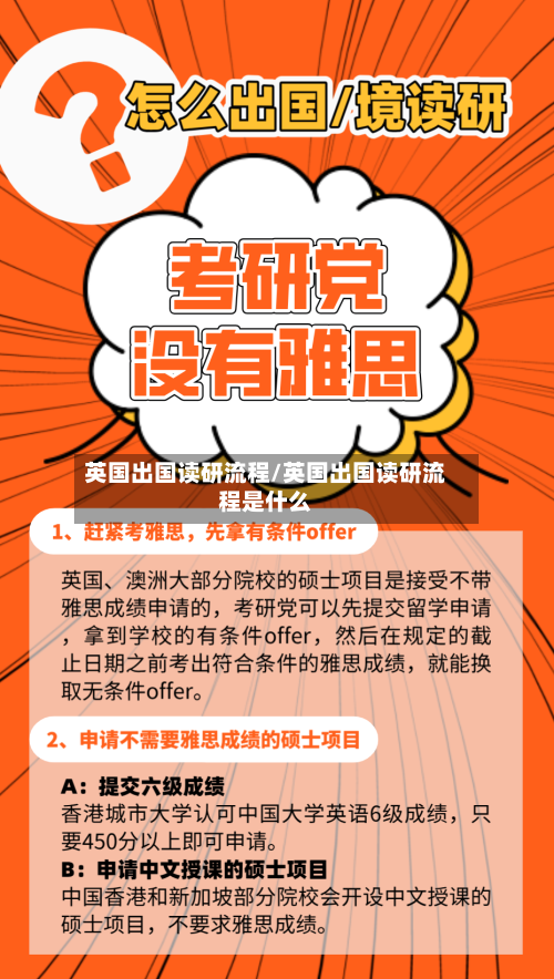 英国出国读研流程/英国出国读研流程是什么-第3张图片