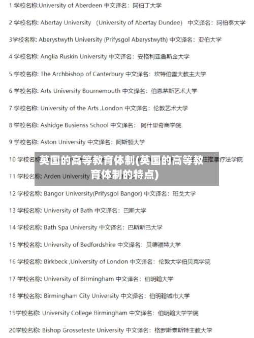 英国的高等教育体制(英国的高等教育体制的特点)-第2张图片