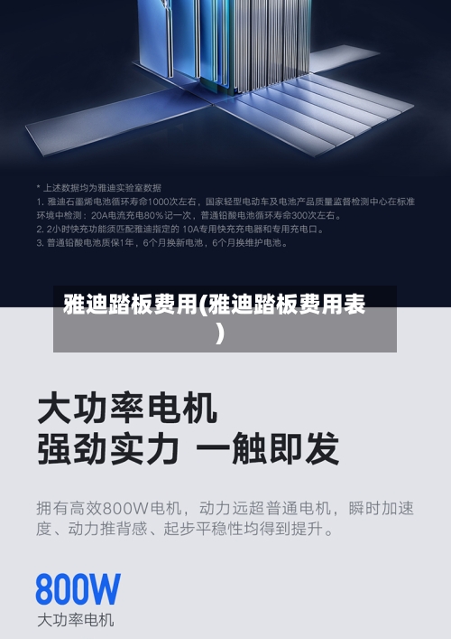 雅迪踏板费用(雅迪踏板费用表)