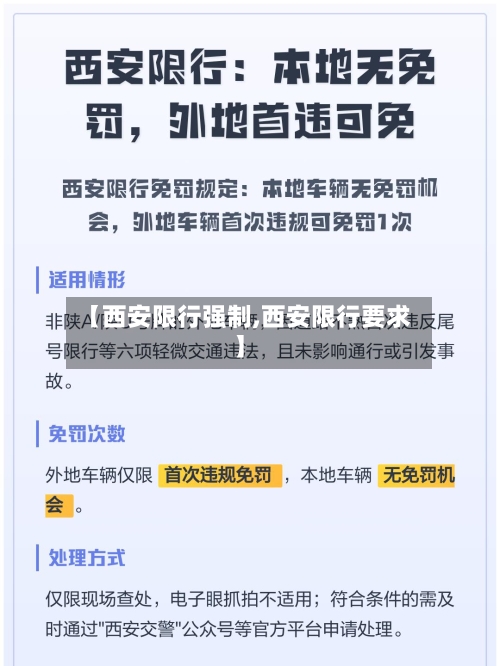 【西安限行强制,西安限行要求】