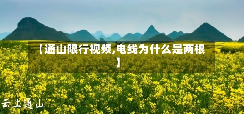 【通山限行视频,电线为什么是两根】