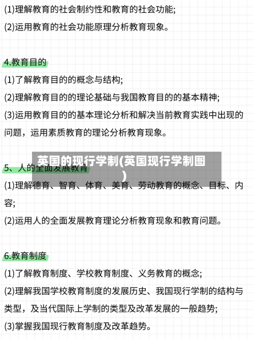 英国的现行学制(英国现行学制图)